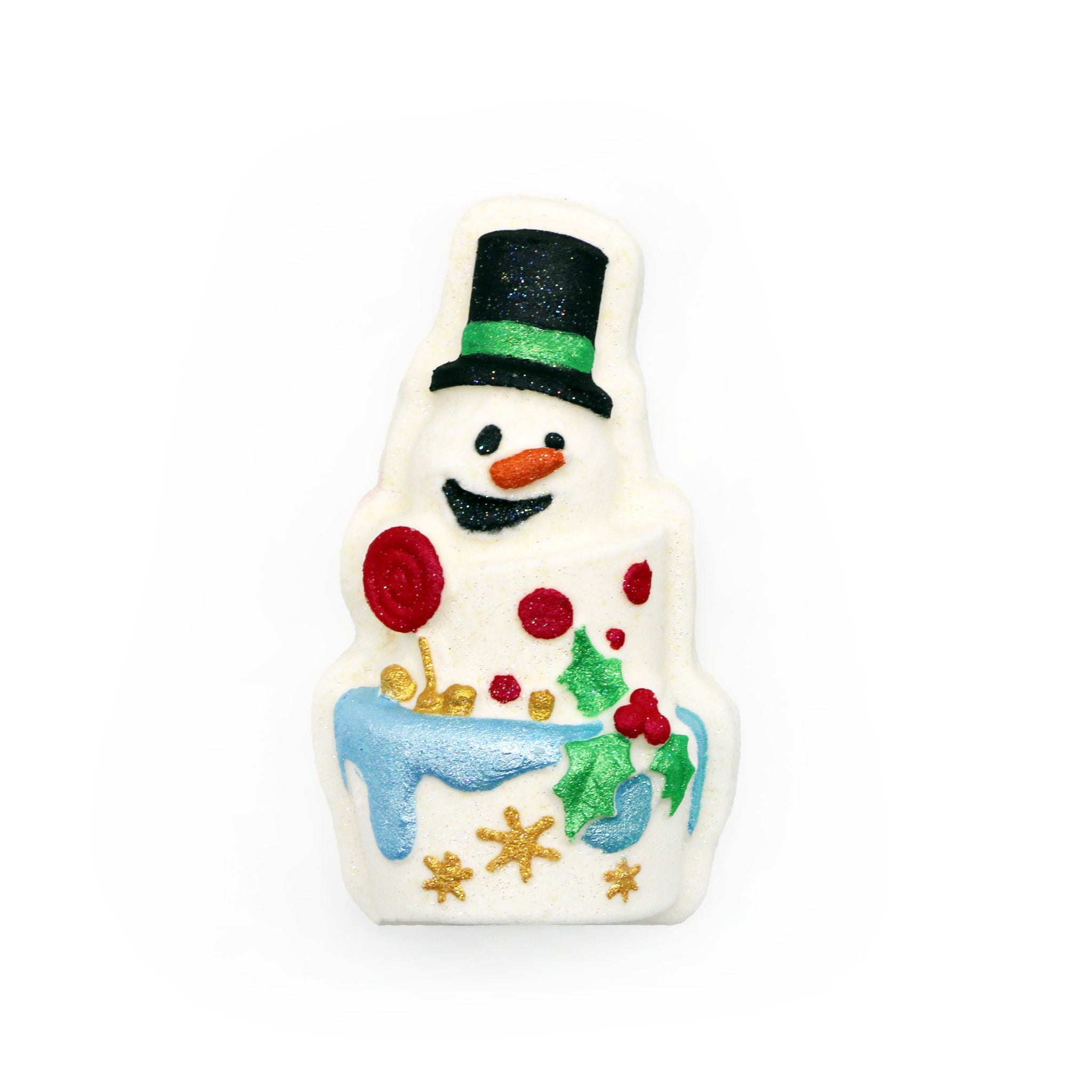 Christmas Cake with Snowman Bath Bomb